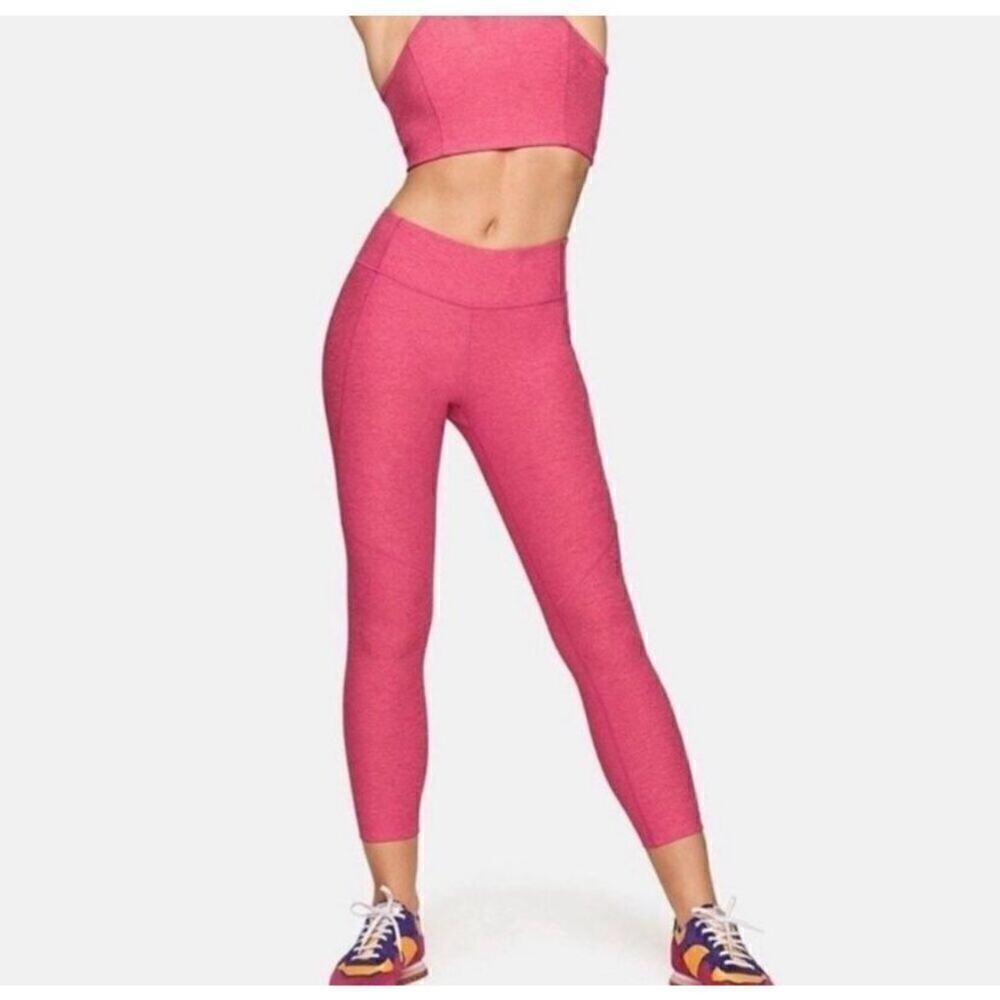 OUTDOOR VOICES 7/8 Warmup Athletic Leggings Pink I275